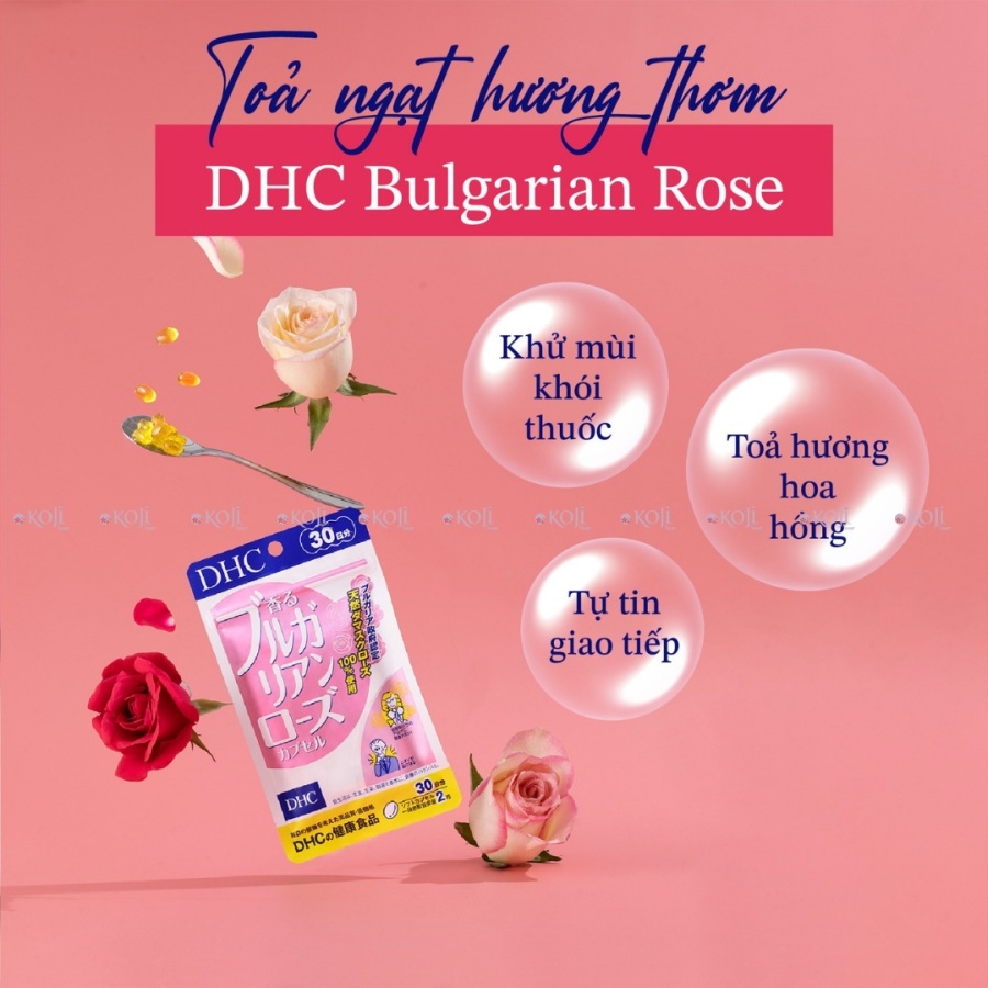 Viên uống dầu hoa hồng thơm cơ thể DHC