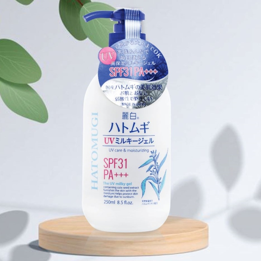 Sữa Dưỡng Thể Chống Nắng Hatomugi SPF31 PA+++ Nhật Bản 250ml