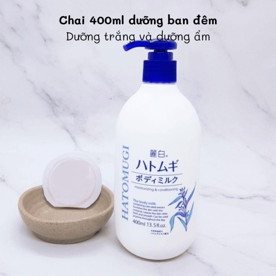 Sữa dưỡng thể Hatomugi ban đêm 400ml