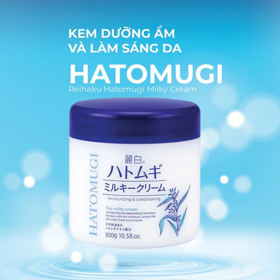 Kem dưỡng Kumano chiết xuất ý dĩ Hatomugi moisturizing conditioning 300g