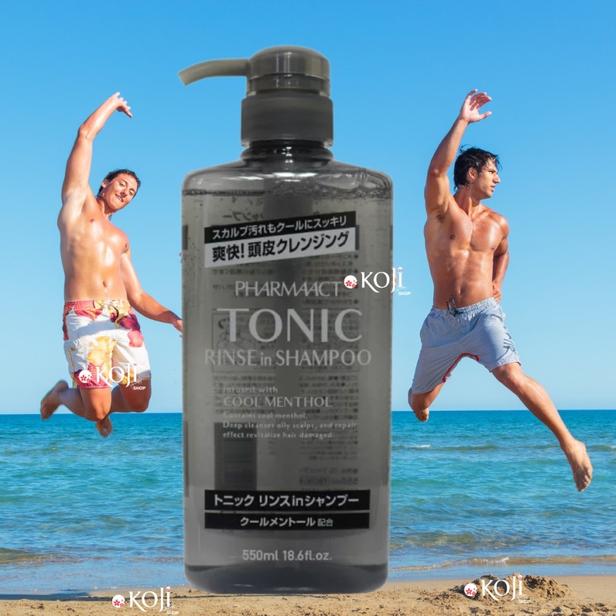 Dầu gội xả trị gàu cho nam Tonic Pharmaact 550ml (mẫu mới)