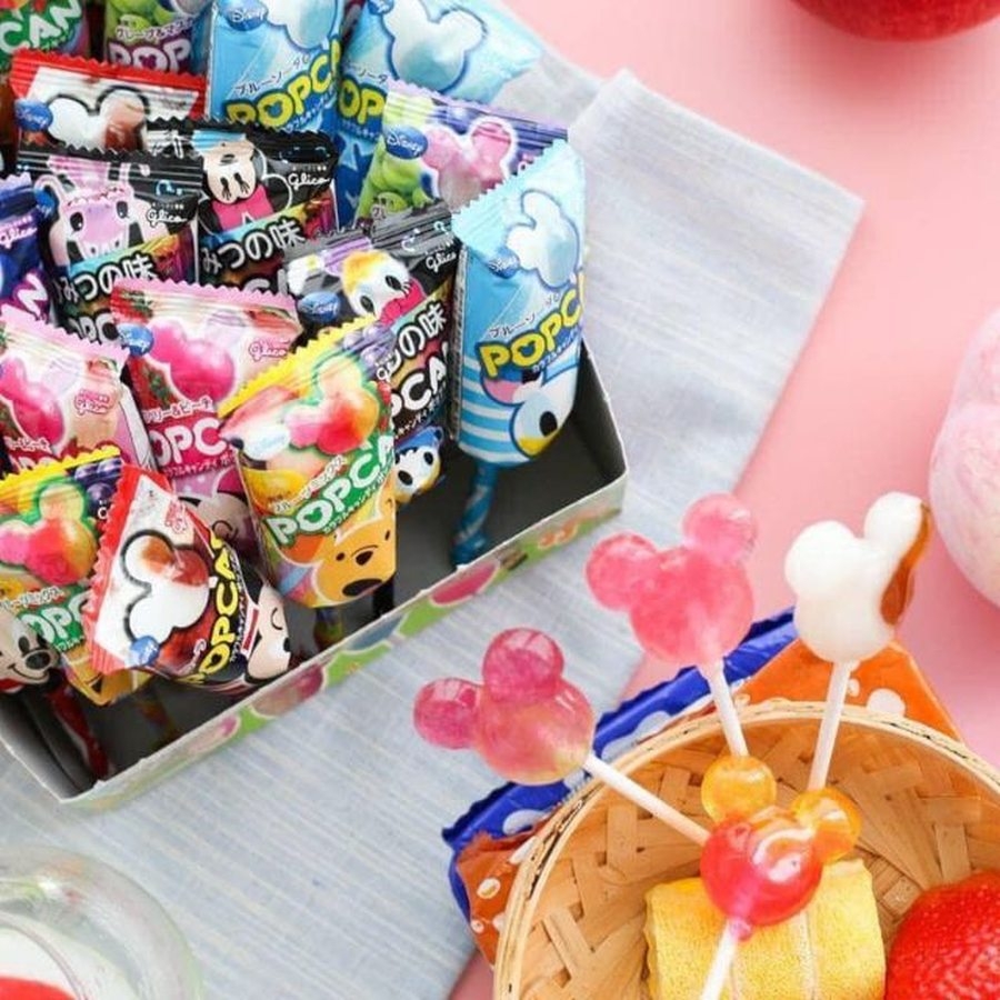 Kẹo mút Glico Popcan Mickey Nhật Bản