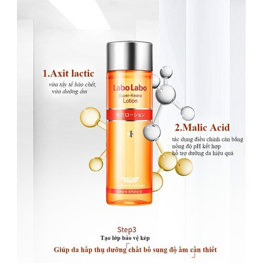 Nước hoa hồng Labo Labo Super - Keana cân bằng se khít lỗ chân lông