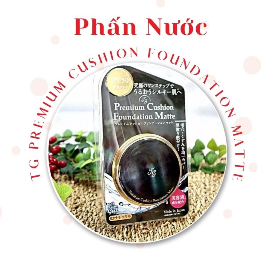 Phấn nước Tiara Premium Moist Cushion Foundation Matte 13g vỏ đen cho da dầu