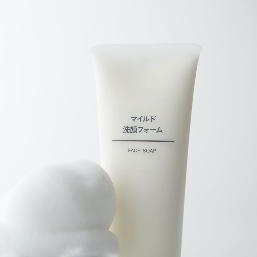 Sữa rửa mặt tạo bọt muji dạng tuýp 120g