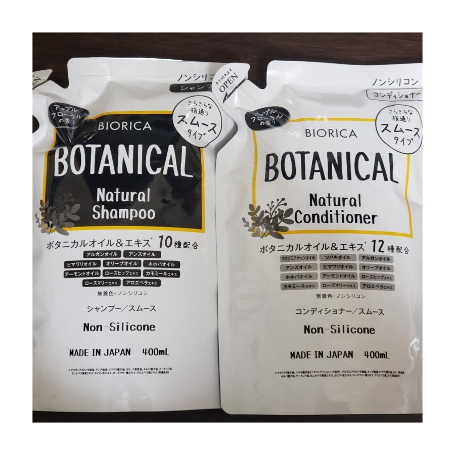 Dầu gội & dầu xả Botanical Natural Non Silicone 400ml Nhật Bản