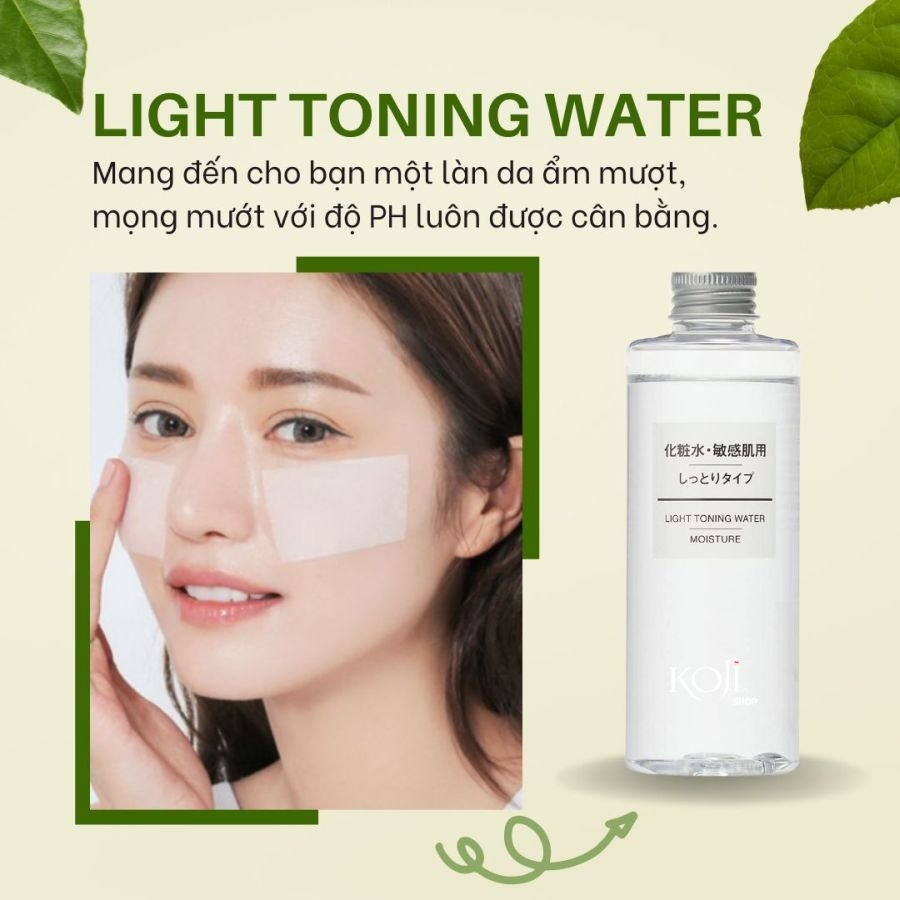 Nước hoa hồng Muji Light Toning Water Moisture 200ml