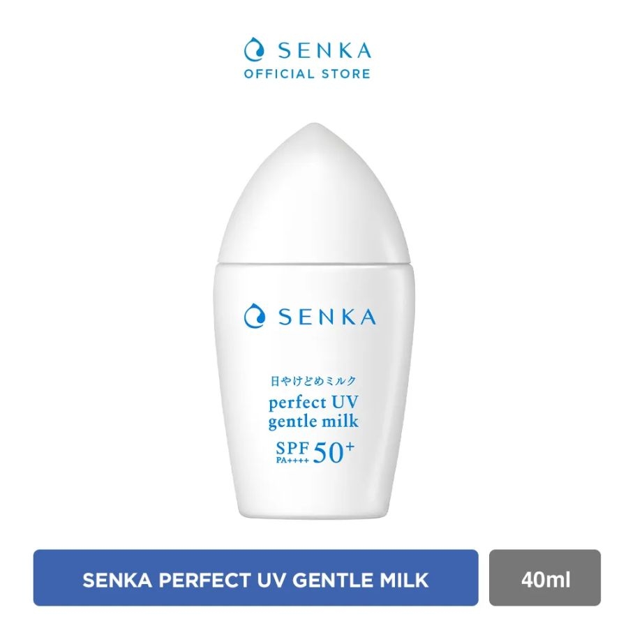 Sữa chống nắng Senka Perfect Gentle milk cho da nhạy cảm SPF 50+ PA++++ 40ml