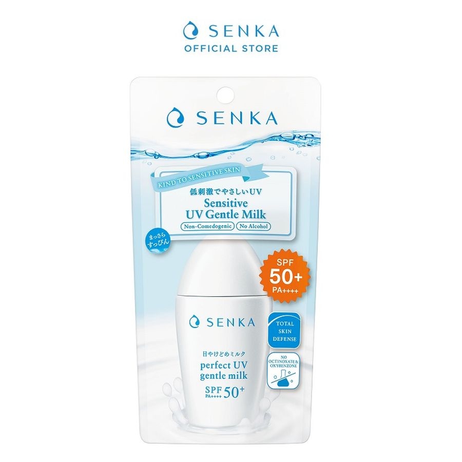 Sữa chống nắng Senka Perfect Gentle milk cho da nhạy cảm SPF 50+ PA++++ 40ml