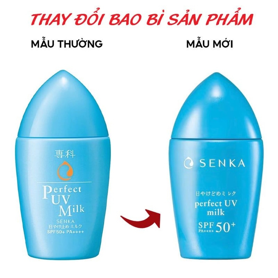 Sữa chống nắng kiềm dầu Senka Perfect uv milk SPF 50+ PA++++ 40ml