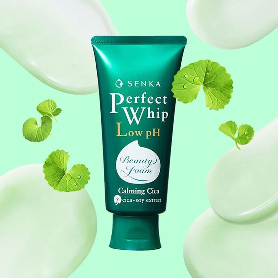 Sữa rửa mặt Shiseido Senka Perfect Whip Cica Low pH tuýp 120g