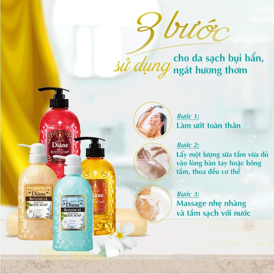 Sữa tắm Diane dưỡng da Moist Diane Nhật Bản