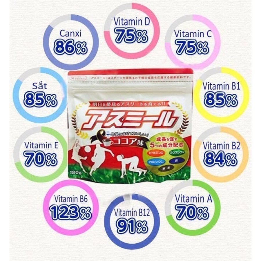 Sữa phát triển chiều cao Asumiru 180g cho trẻ từ 3 - 16 tuổi
