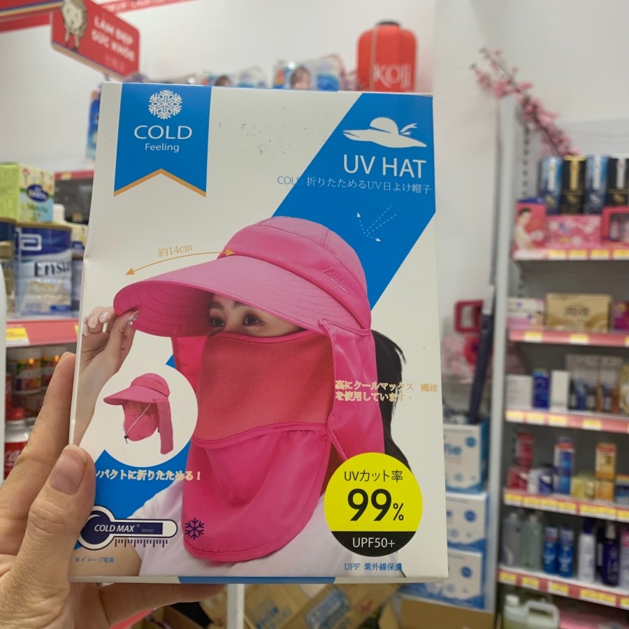 Mũ chống nắng Clover Nhật Bản 360° 4WAY UPF50+
