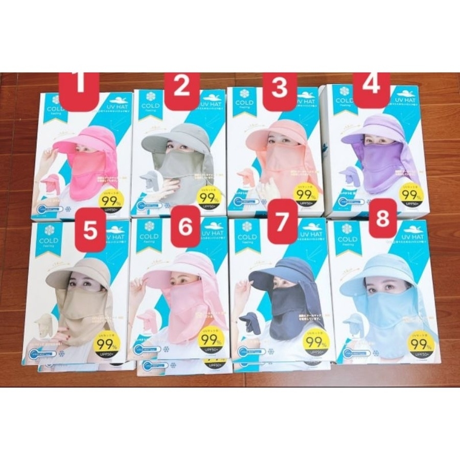 Mũ chống nắng Clover Nhật Bản 360° 4WAY UPF50+