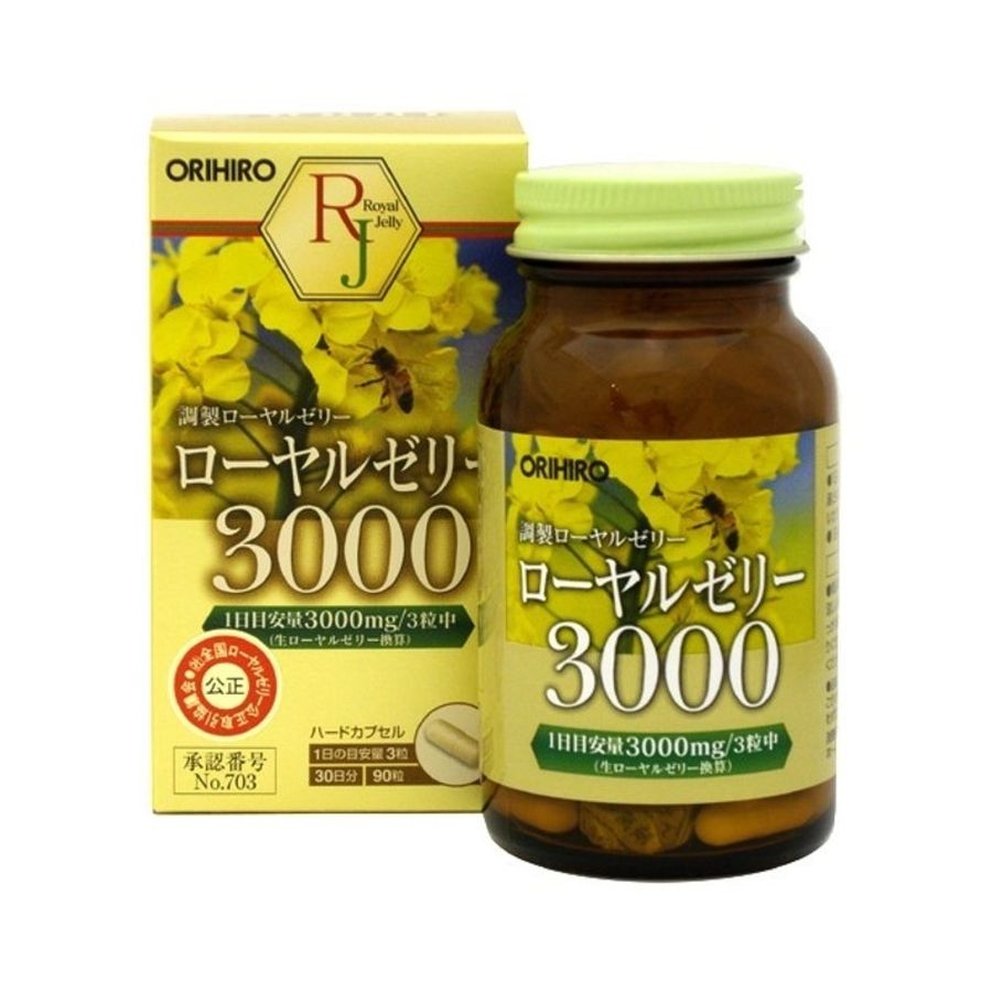 Viên uống sữa ong chúa Royal Jelly 3000mg Orihiro 90 viên