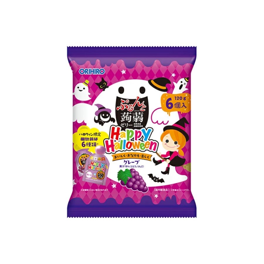 Thạch HalloweenOrihio Vị Nho gói 120g (6c)