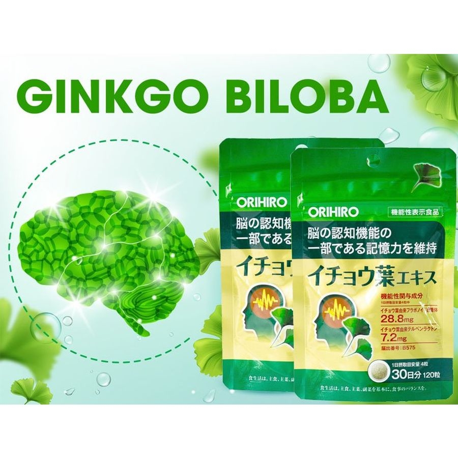 Viên uống bổ não Orihiro Ginkgo Biloba 120 viên