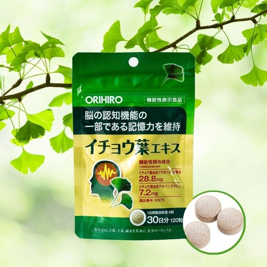 Viên uống bổ não Orihiro Ginkgo Biloba 120 viên