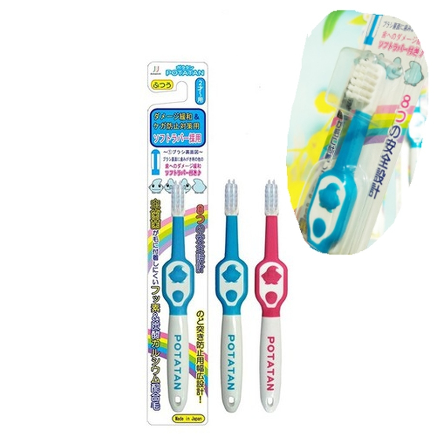 Bàn chải đánh răng Potatan cổ dẻo cho trẻ từ 2 tuổi