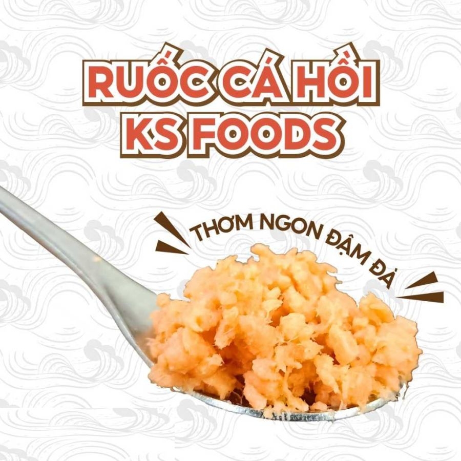 Ruốc cá hồi KS Foods - Nhật Bản - Lọ 120gr