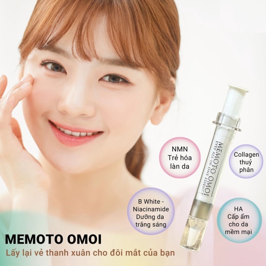 Tinh chất dưỡng mắt NMN Memoto Omoi chống nhăn, giảm thâm 11g