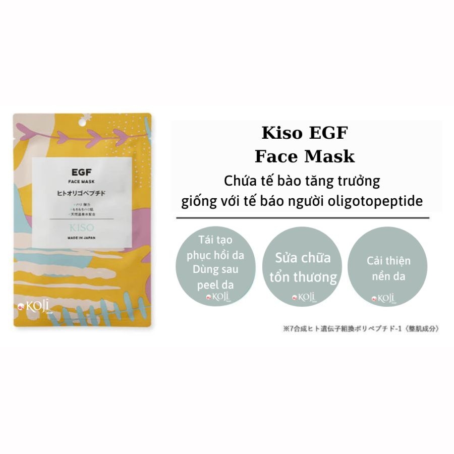 Mặt nạ dưỡng da Kiso Nhật Bản - gói 1 miếng