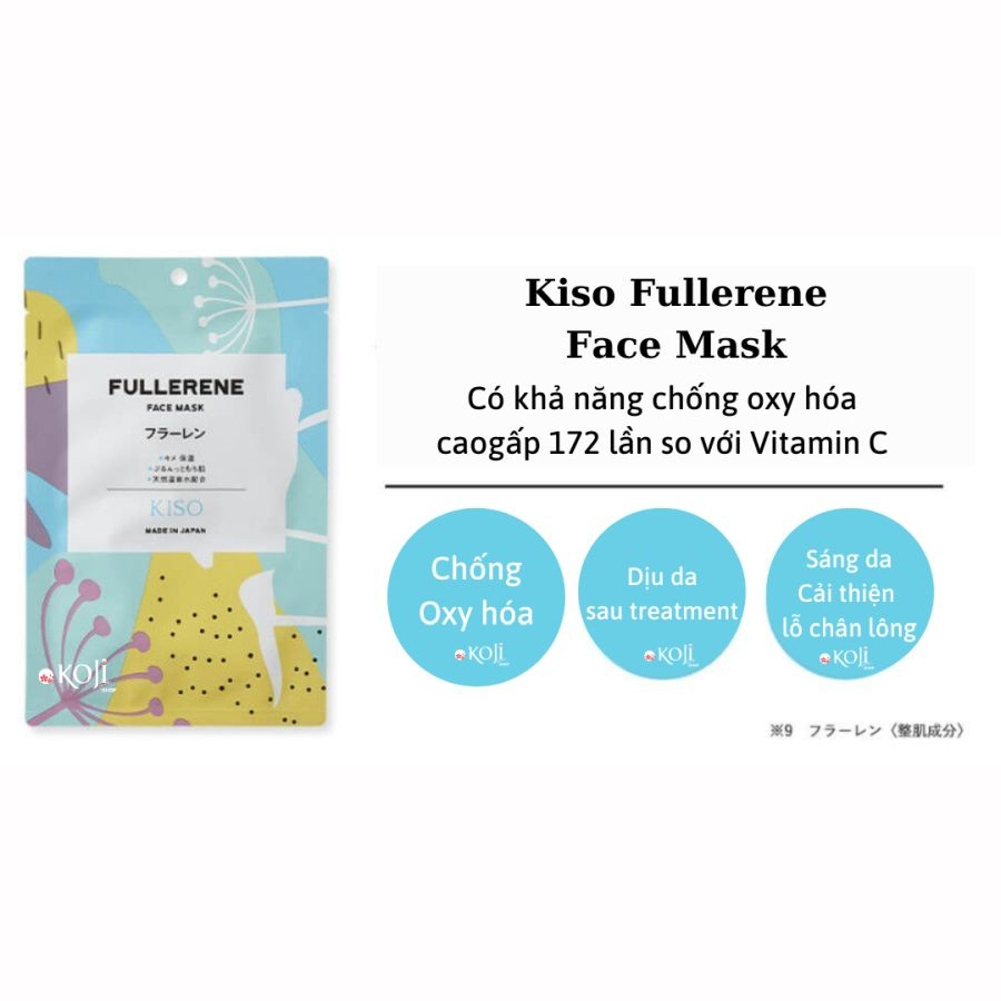 Mặt nạ dưỡng da Kiso Nhật Bản - gói 1 miếng