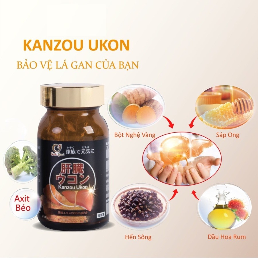 Viên uống bổ gan Genkifami Kanzo Ukon