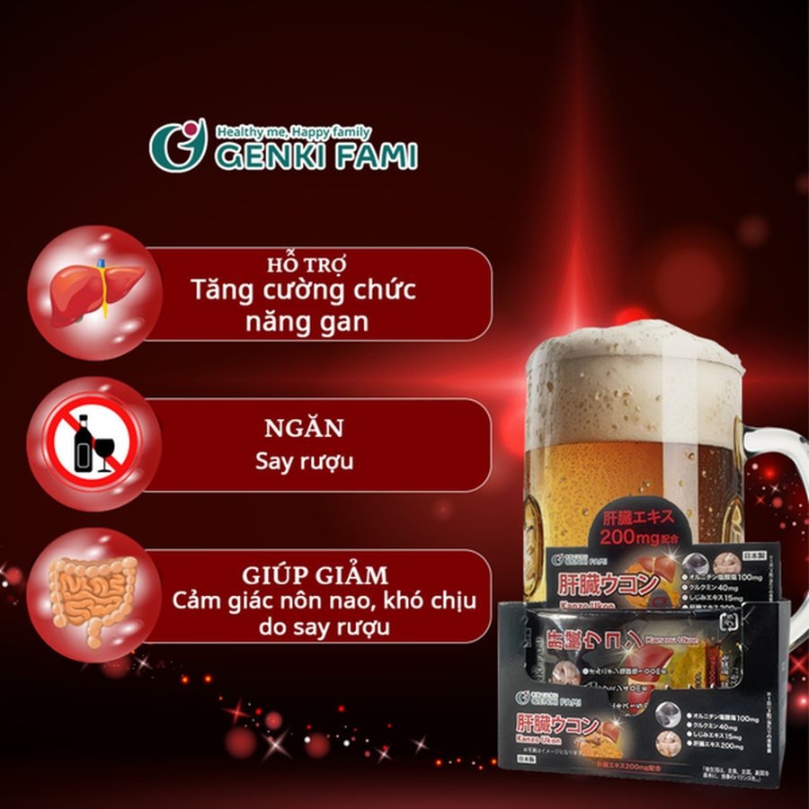 Viên uống bổ gan Genkifami Kanzo Ukon