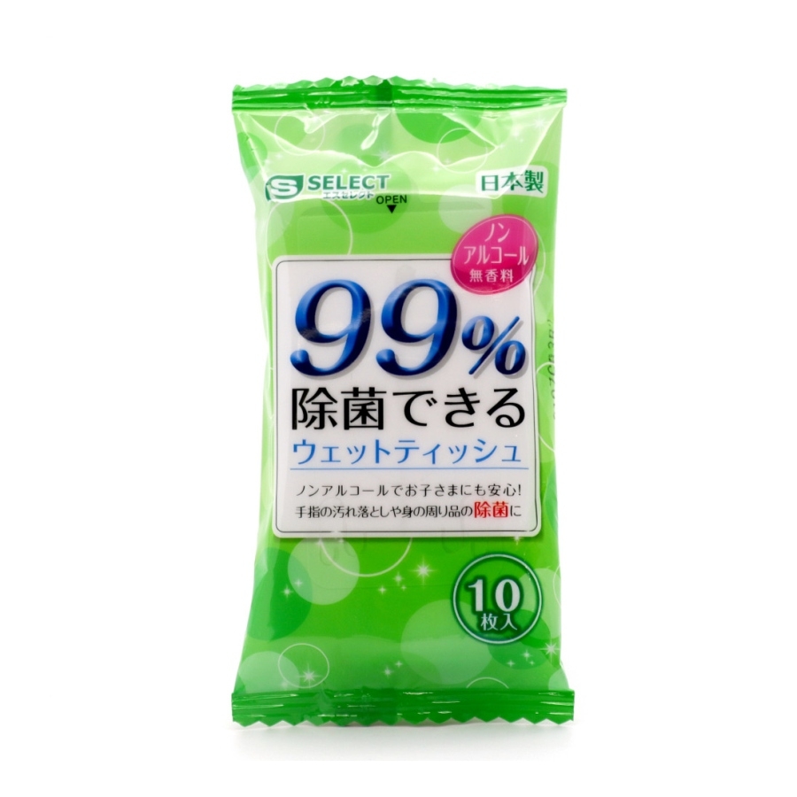 Set 5 gói khăn ướt khử trùng 99% S Select (không cồn)