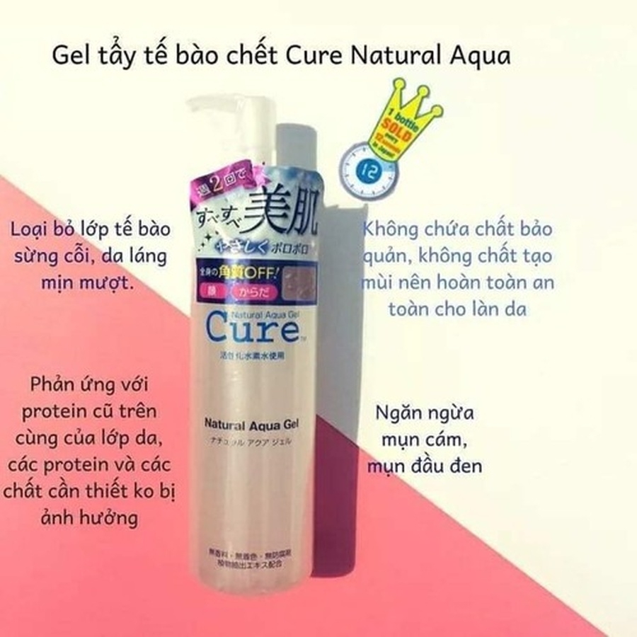 Gel tẩy da chết Cure Nature Aqua Gel