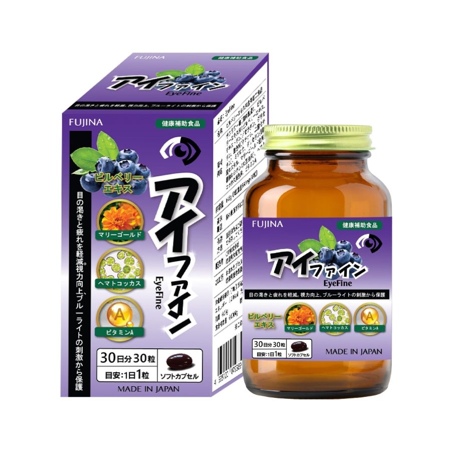 Viên uống bổ mắt EyeFine Fujina Nhật Bản 30 viên