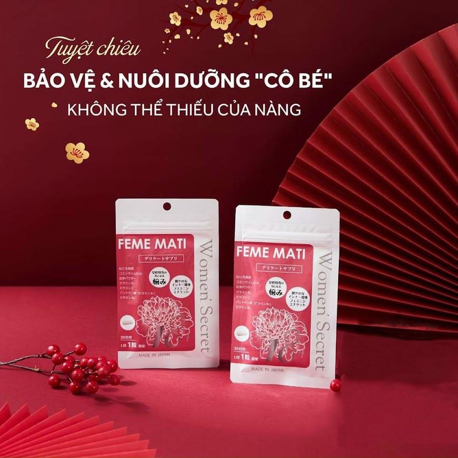 SALE - Viên Uống Phụ Khoa Feme Mati Women’s Secret Nhật Bản (30 Viên) - Date T2/2025