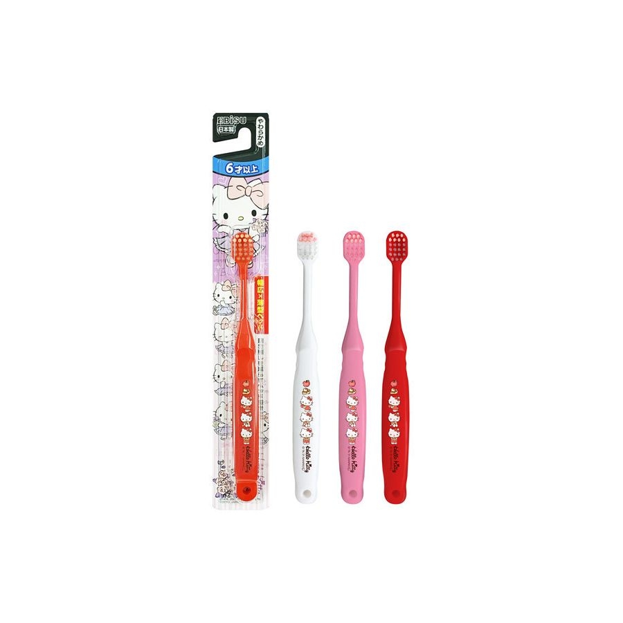 Bàn chải đánh răng cho bé Ebisu hình Hello Kitty từ 6 tuổi trở lên