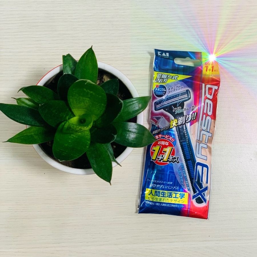 Set 5 dao cạo râu 2 lưỡi kép KAI Nhật Bản