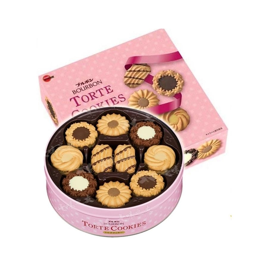 Bánh quy bơ Bourbon Nhật Bản - Hộp thiếc