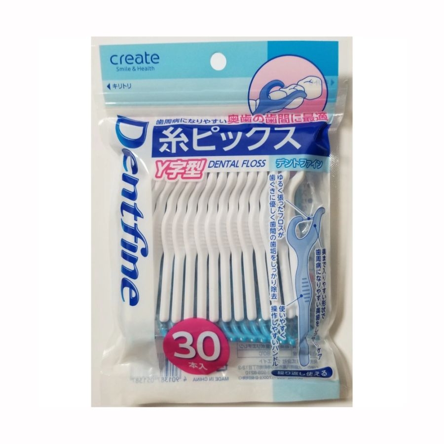 Tăm nha khoa Create Dental Floss hình chữ Y gói 30 chiếc