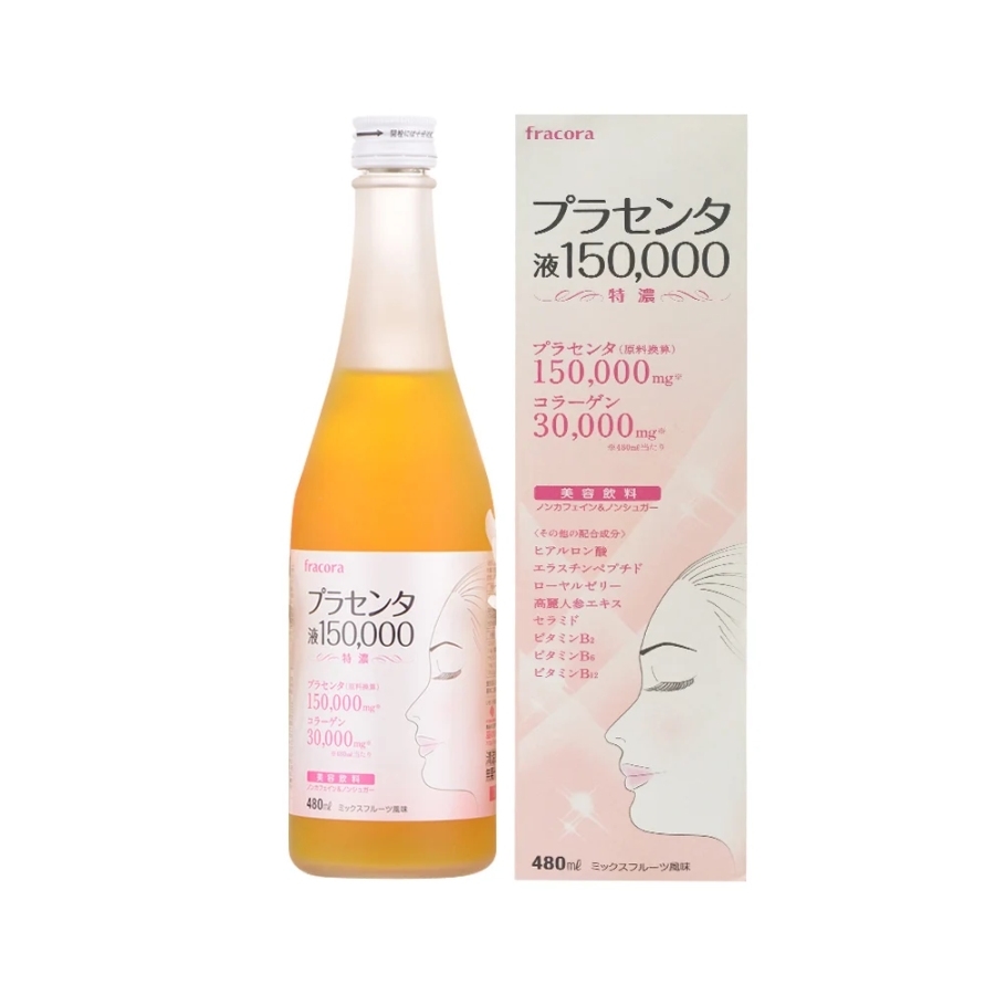 Nước uống Nhau thai heo Fracora Placenta 150000mg 480ml