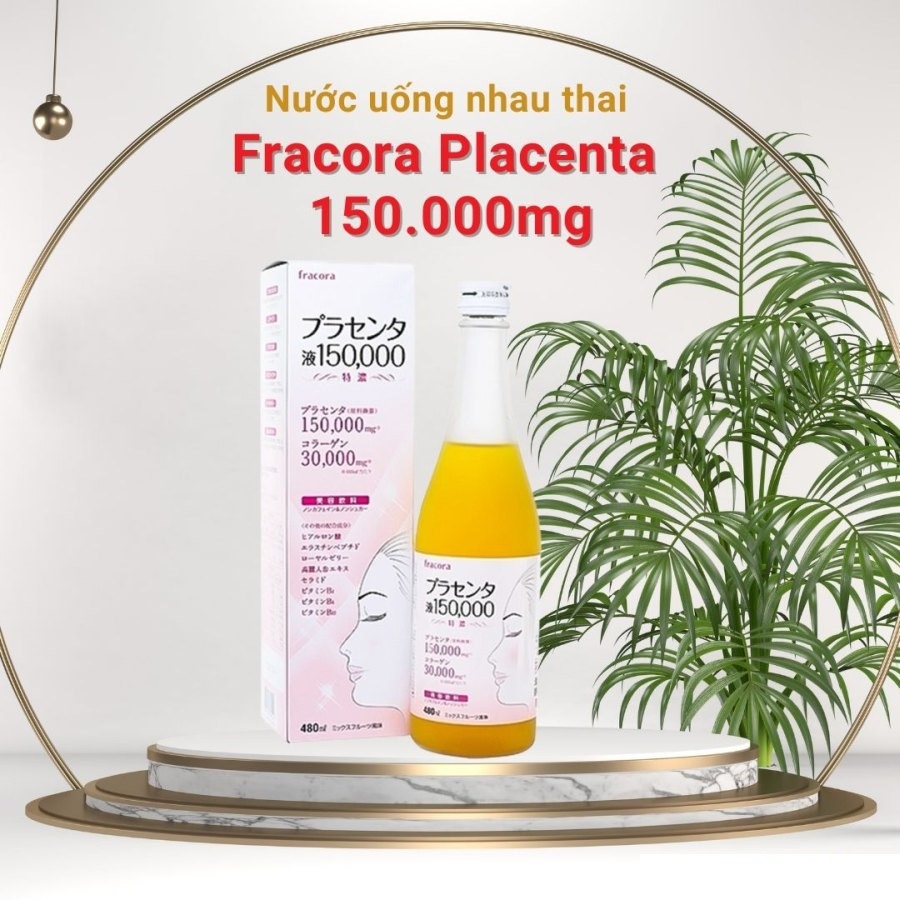 Nước uống Nhau thai heo Fracora Placenta 150000mg 480ml