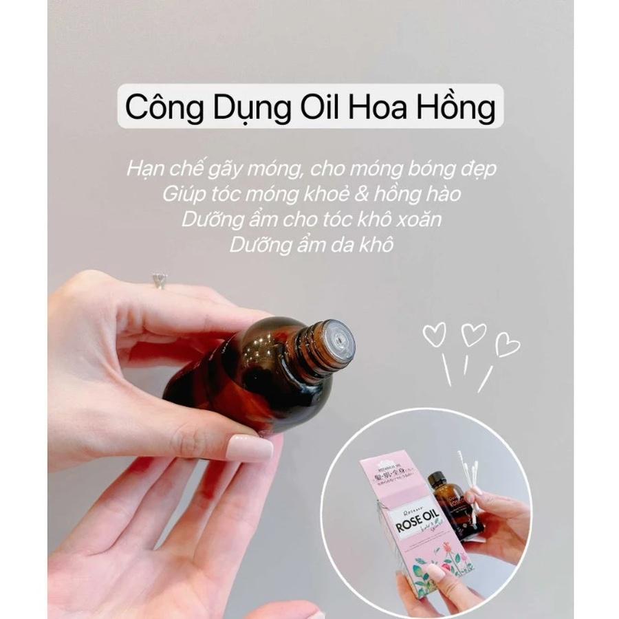 Tinh dầu hoa hồng Rosenoa dưỡng ẩm da và tóc 60ml