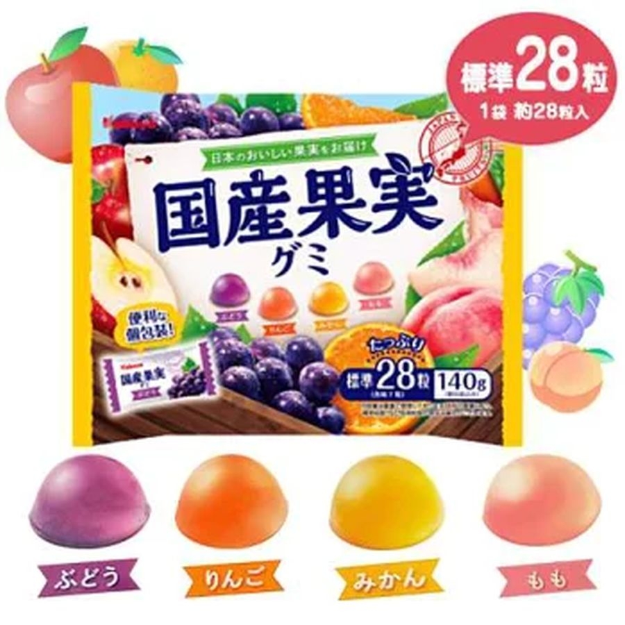 Kẹo dẻo trái cây Nhật Bản Kabaya 140g