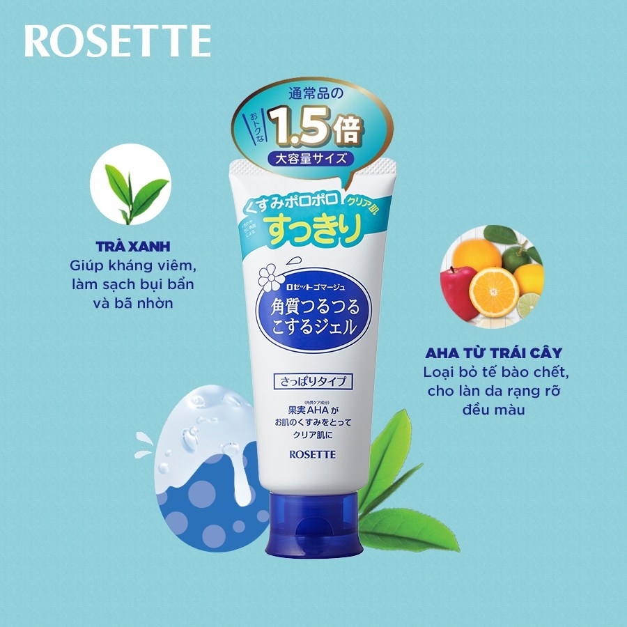 Gel tẩy da chết Rosette 180g