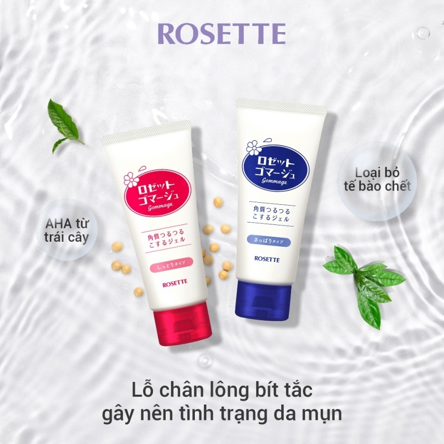 Gel tẩy da chết Rosette 180g