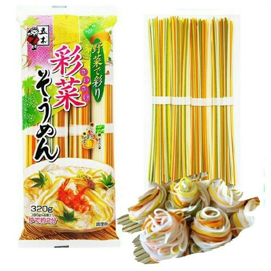 Mì somen rau củ ngũ sắc Itsuki Saisai 320g