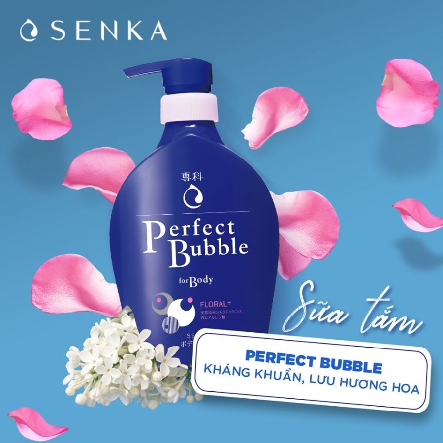 Sữa tắm Senka Perfect Bubble tạo bọt 500ml