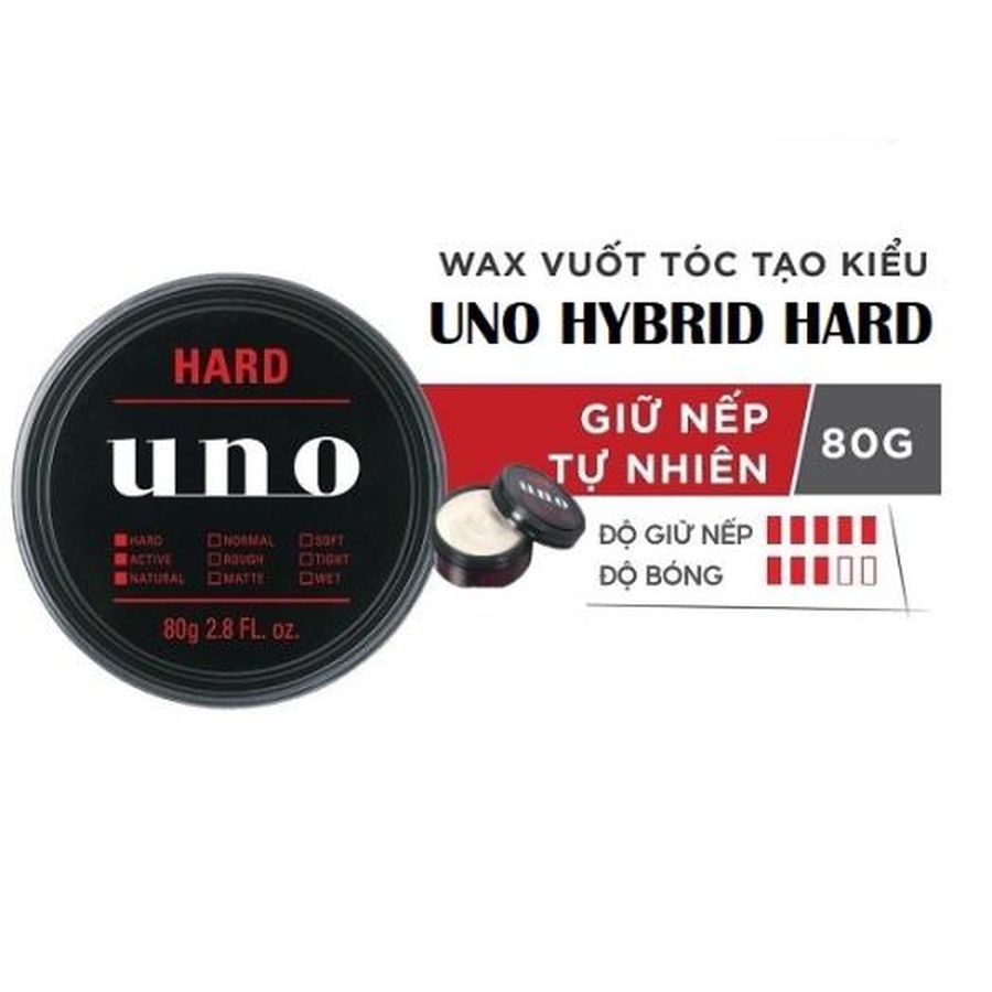 Sáp vuốt tóc tạo kiểu UNO 80g dành cho nam