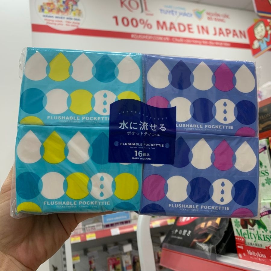 Set 16 túi khăn giấy bỏ túi cao cấp Sarasa Nội địa Nhật