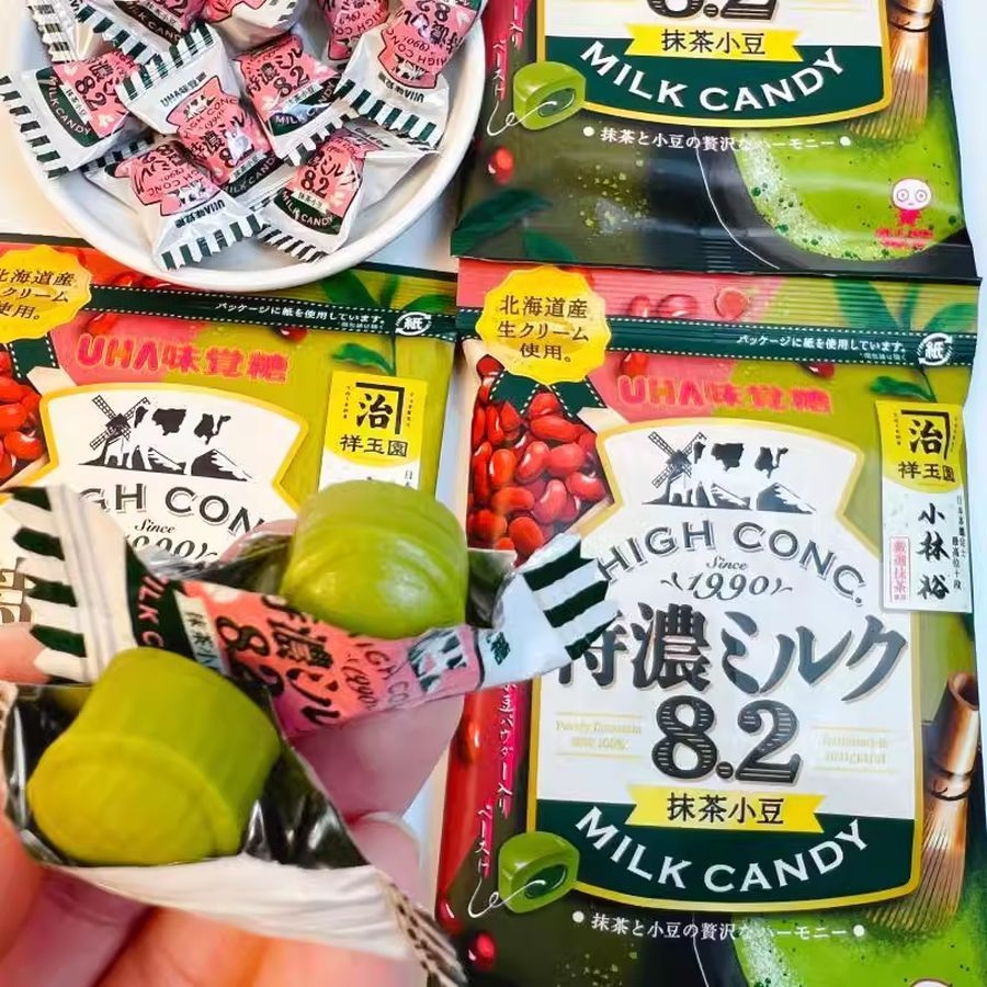 Kẹo Sữa Tokuno UHA Vị Matcha Đậu Đỏ