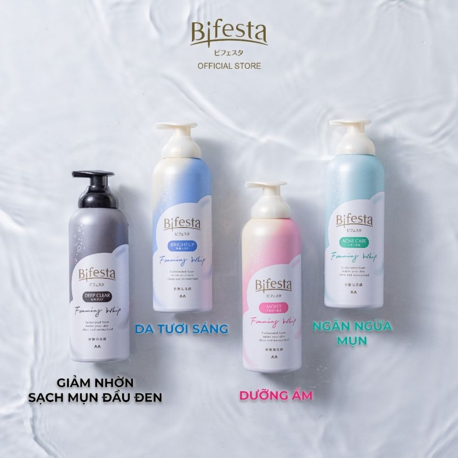 Sữa rửa mặt tạo bọt Bifesta Foaming Whip 180gr